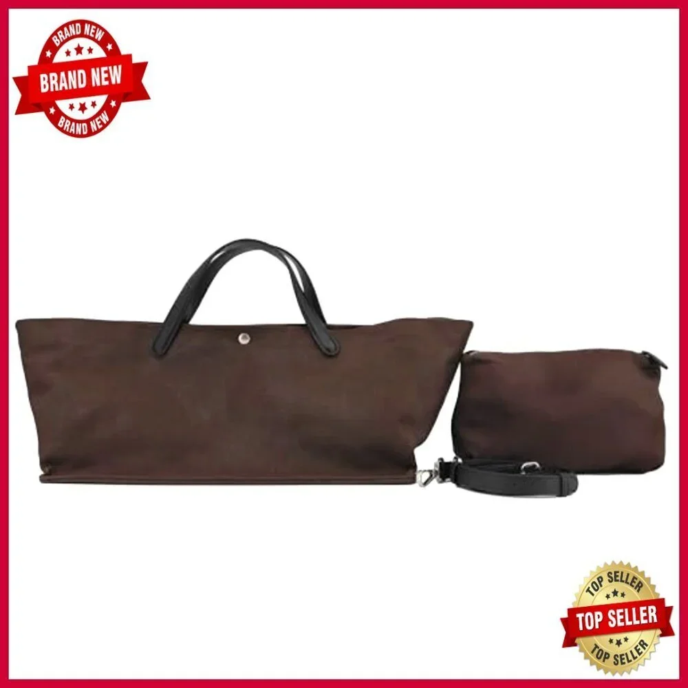 Large Tote Bag with Pouch, Canvas or Leather, Adjustable Crossbody Shoulder Bag